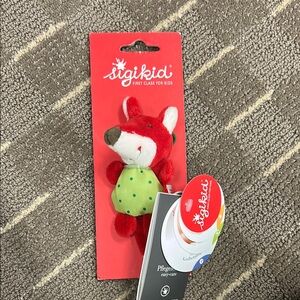 Sigikid Red and Green Fox Plush Toy